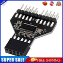 Motherboard Water-Cooled RGB Lamp Fan USB2.0 9Pin to USB3.0 19Pin Adapter