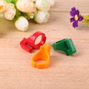 3pcs Plastic Sewing Thimble Ring with Blade Finger Thimble Thread Cutter