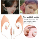 Stereo Silica Gel Built In Mic Elf Ears Earphone Earbuds In-Ear Headphone Fairy