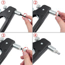 prettyGood7 86-Piece Handheld Rivet Gun Set M3-M8 Manual Threaded Nut Rive