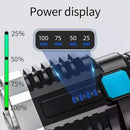 LED Outdoor USB Rechargeable Flashlight Strong Camping Hiking Fishing COB Torch