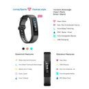 Y11 Smart Bracelet 0.87 Inch Android Waterproof Heart Rate Smartband (Black
