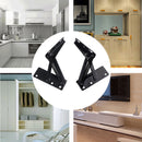 2pcs 80 Degree Folding Cabinet Door Lift Up Top Sofa Bed Spring Hinge Hardw