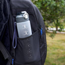 Plastic Water Bottle with Time Marker Sports Leakproof Drink Cup (Grey) Newly