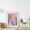 5D DIY Partial Drill Special Shape Girl Rhinestone Diamond Drawing for Home