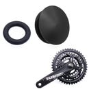 CNC MTB Road Bike Hollow Crank Cap Aluminum Crankset Screw Covers (Black)