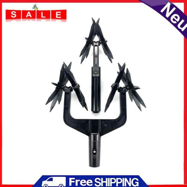 Portable Manual Soil Scarifier Turning Tool Lawn Garden Aerator Rotary Tiller