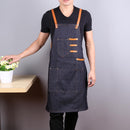 Barber Sleeveless Denim Apron Hairdresser Hair Cutting Protection Tool (B) Newly