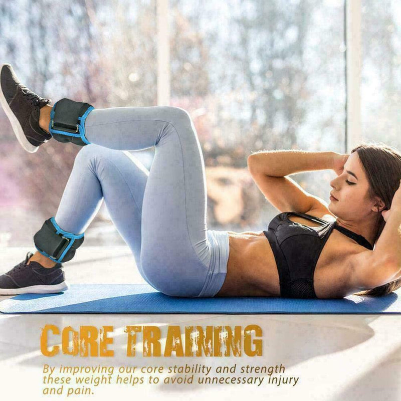 1 Pair Ankle / Wrist Weights For Cuff/ Leg Strap Running Boxing Straps C1Q7