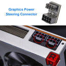 ATX 8 Pin Female to Male 180 Degree Down Angled Adapter for Graphics Card