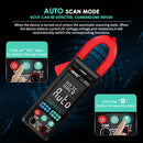 Professional Portable Digital Multimeter Clamp DMM Measuring Meter (Red) Newly