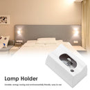S14S Lamp Holder AC85-250V Mirror Wall Light Socket Base Adapter (White) Newly