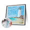 20X20cm Frameless Oil Paint By Numbers Lighthouse Paint Canvas Picture Crafts
