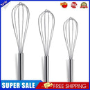 3pcs Handheld Manual Stainless Steel Egg Beater Mixer Whisk Kitchen Tool