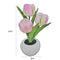 #A LED Flower Night Light Simulation Tulip Flowerpot Potted Plant Home Room Deco