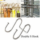 Organizer Stainless Steel Clasps Hooks Hanger Double S Shaped Hook Storage Rack