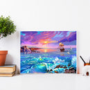 DIY Diamond Painting Kits Full Round Drill Sea Lake Mosaic Home Decoration Gifts