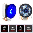 120mm 2 Heat Pipes CPU Cooler Cooling Fans Heatsink for LGA 775 1155 1156 Newly