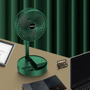 Touch Folding Fan Telescopic Mini Summer Student Desktop Table Fan (Green)