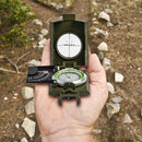 Waterproof Portable Inclinometer Compass Zinc Alloy Camping Hiking Compass