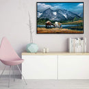 Couple Riding Horse Oil Paint By Numbers Kit Frameless Drawing Picture Decor