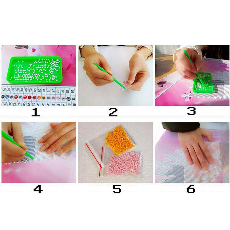 Snow Wolf 5D Diamond DIY Painting Craft Kit Home Decor