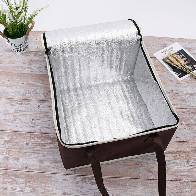 Cooler Lunch Box Portable Insulated Thermal Food Drinks Picnic Zipper Ice Bags