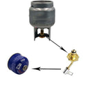 Camping Gas Stove Tank Propane Refill Adapter BBQ Burner Connecter Cylinder Hose