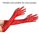 Stretchy Fancy Dress Christmas Halloween Gloves Gothic Punk Mittens Lace Gloves
