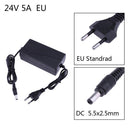 24V 5A AC to DC Power Adapter Converter 5.5*2.5mm for LED Light Belt Newly