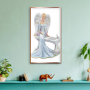 5D Diy Diamond Painting Angel Lady Special-shape Partial Drill Mosaic Wall Ar