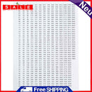 Number Label Stickers for Diamond Painting Storage Box Bottle (Black White)