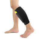 1 Pair Soccer Protective Socks Shin Pads Shin Guard with Pocket (Black S)