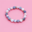 Beaded Depression Bracelet Strand Charm Quartz Stretch Fashion Yoga Gifts