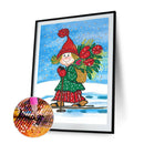 Girl Skiing 5D Part Drill Special Shaped Kit DIY Diamond Painting Home Ornaments