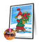 Girl Skiing 5D Part Drill Special Shaped Kit DIY Diamond Painting Home Ornaments