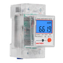 Din Rail Single Phase LCD Digital Power Consumption Electric Socket Analyze