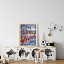 Diamond Painting Elk carriage Full Round Rhinestone Wall