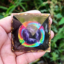 5cm Orgonite Pyramid Heal Reiki Orgone Energy Generator Crystal Stone (H) Newly