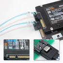 90 Degrees SATA 3.0 Mini SAS Cable 6Gbps 4 SATA to 4 SATA 7 Pin SSD Data Cable