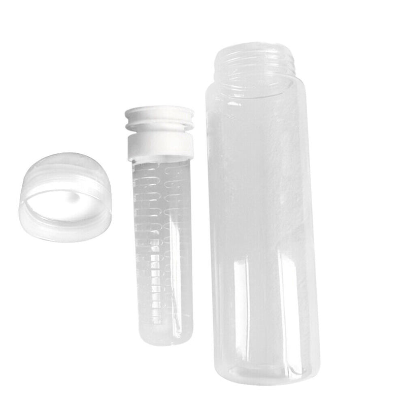 700ml Leakproof Water Bottle Plastic Soak Fruit Outdoor Drinkware (White) Newly