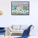 5D Diamond Painting DIY Flower Letter Special Shape Partial Drill (KA349)