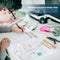 Multifunctional Geometric Ruler Plastic Drawing Ruler for Student School Offi