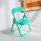 Mini Mobile Holder Creative Folding Chair Table Cell Phone Stand (Green) Newly