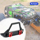 For 1/24 Axial SCX24 RC Crawler Jeep Wrangler Front Bumper with 2pcs LED Lights