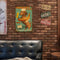 Wall Mounted Puppy Metal Signs Retro Pub Bar Door Hanging Rectangle Iron Sheet