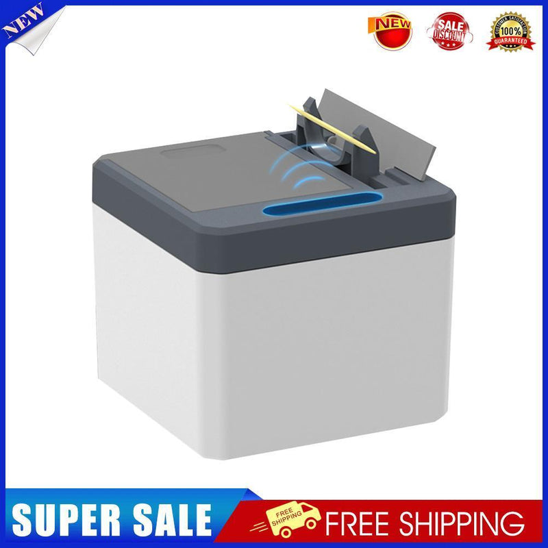Household Electric Toothpick Storage Box Automatic Dispenser (Dark Blue)