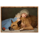 5D DIY Diamond Painting Sleeping Girl Dog Cross Stitch Embroidery Mosaic
