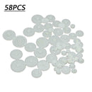 58 Pcs Plastic Gears Set Shaft Motor Gear Gearbox Robot Kits Craft