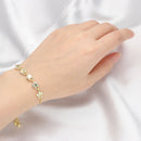 Crystal Adjustable Women Fashion Jewelry Flower Bracelet Bangle Luxury